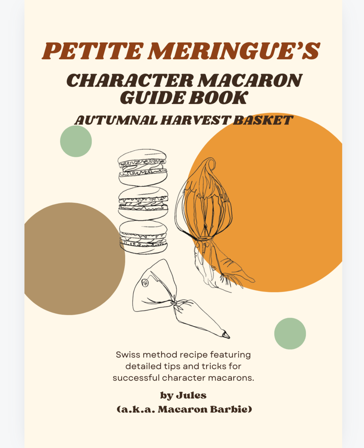 Petite Meringue's Character Macaron Guide: Autumn Harvest Basket Edition