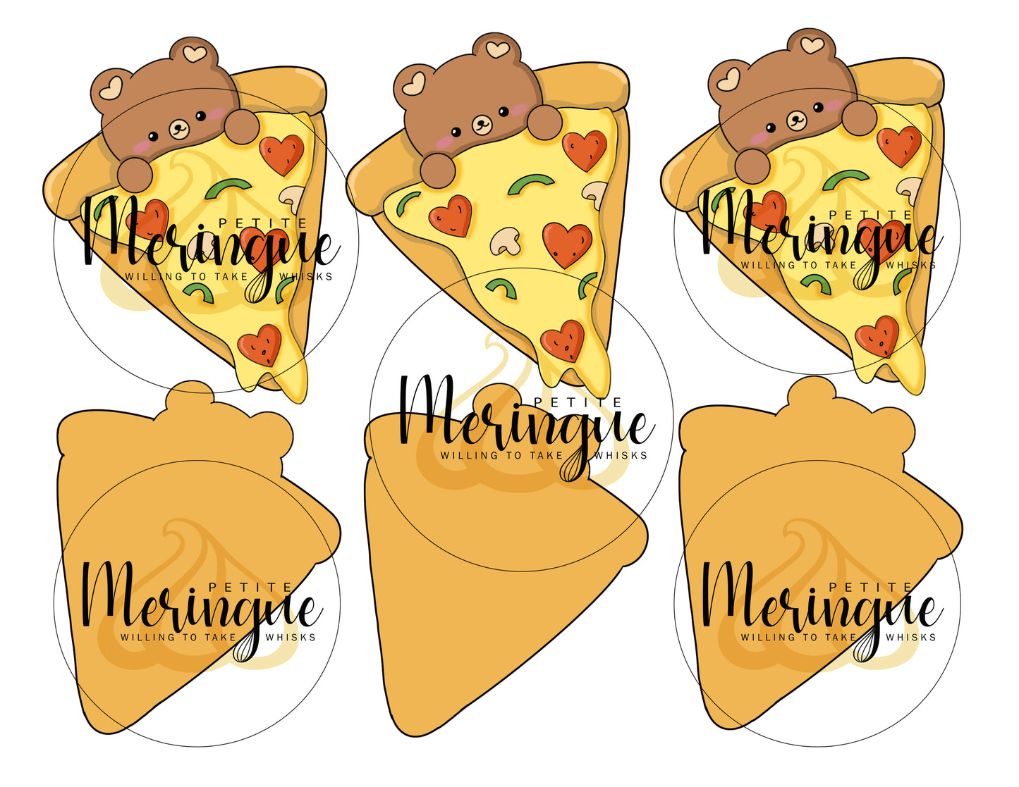 Petite Meringue's Character Macaron Guide: Pizza Your Heart Bears Edition